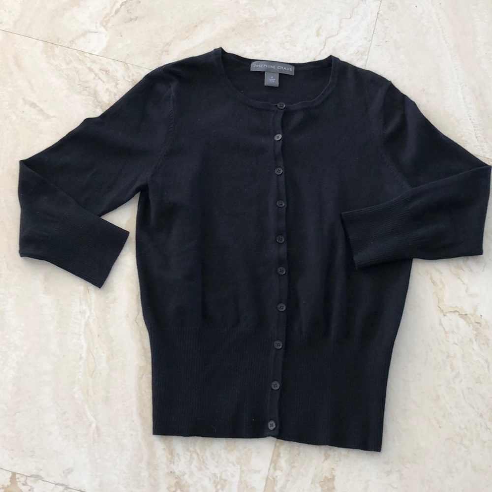 JOSEPHINE CHAUS BLACK CARDIGAN